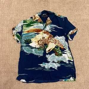 Soft Hawaiian Guess Burton Down Shirt